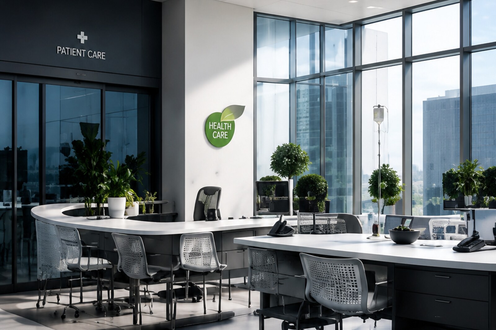 Modern healthcare reception